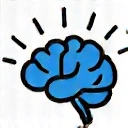Icona del cervello con ingranaggi